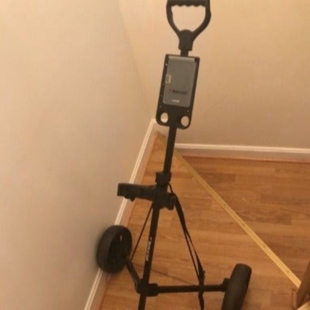 JEF WORLD OF GOLF Deluxe Steel Push Cart